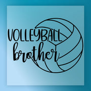 a volleyball and the text "Volleyball brother" written on it.