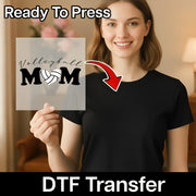 A smiling woman holding a sign with the text "Volleyball Mom" on it, with a red arrow pointing to the sign.