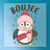 Boujee Penguin Winter Design - Heat Press Ready - InkMerge DTF Transfer