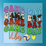 GAME DAY Vibes Volleyball Heart Design DTF Transfer - InkMerge Heat Press Design