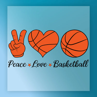Peace Love Basketball - Ready to Press - InkMerge DTF Transfer
