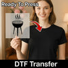 Barbecue Grill Silhouette Design - Ready to Press - InkMerge DTF Transfer
