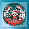 Festive Animal Friends Christmas Scene - Ready to Press - InkMerge DTF Transfer