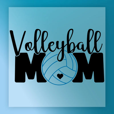 Volleyball Mom Heart Graphic - Heat Press Ready - InkMerge DTF Transfer