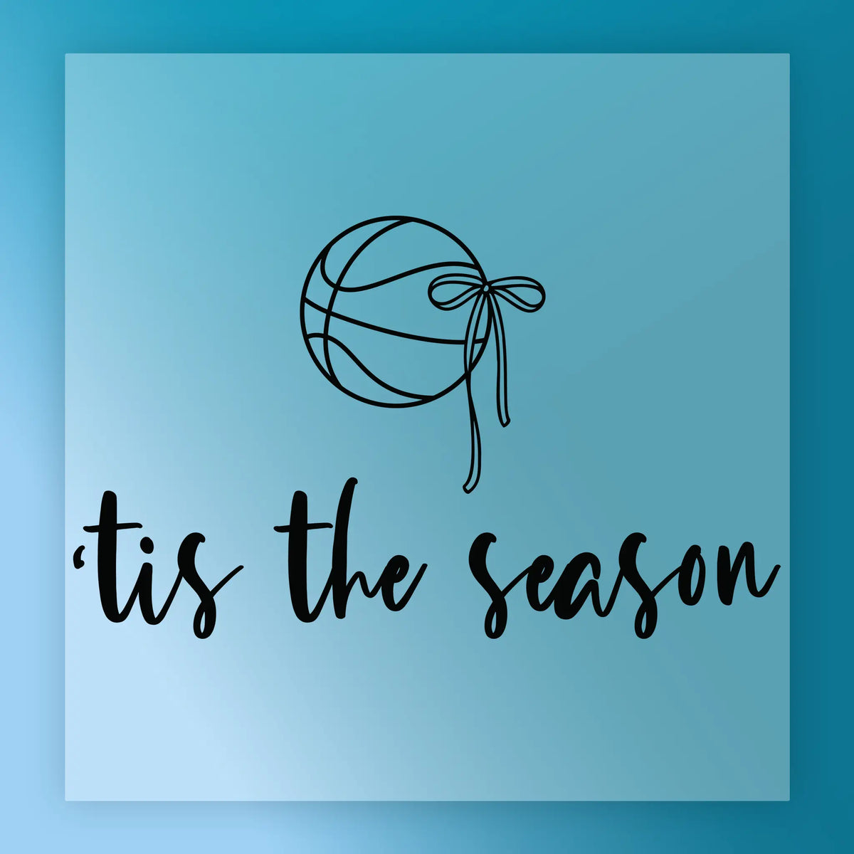 Basketball Bow 'Tis The Season Shirt Design