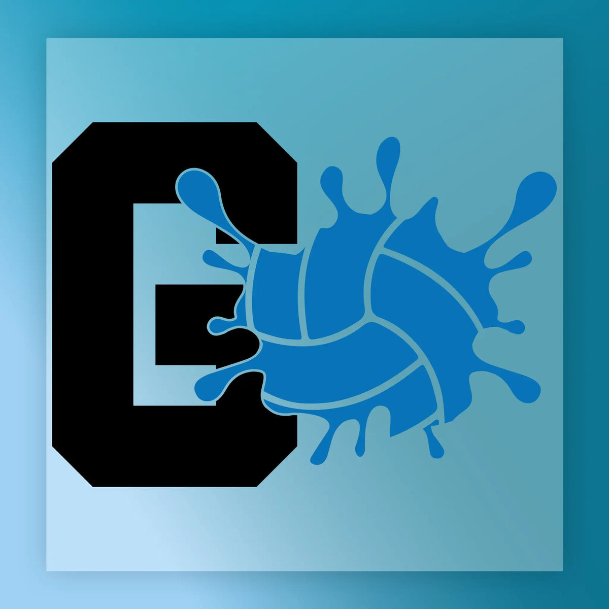 Go Volleyball Splash Design