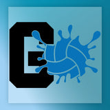 Go Volleyball Splash Design  - Ready to Press - InkMerge DTF Transfer for Sports Enthusiasts DTF Transfer - InkMerge Heat ...