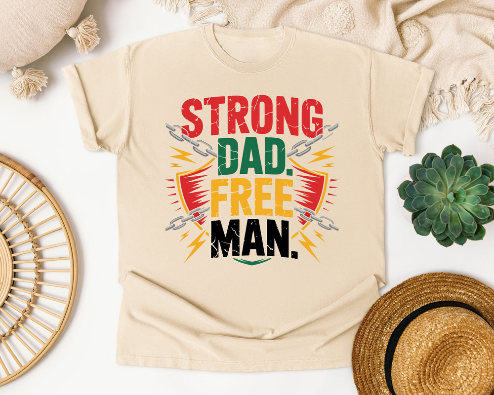 Fatherhood In Freedom graphic tee in Ivory Comfort Colors 1717