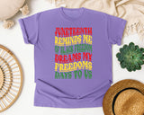 Violet Comfort Colors t-shirt