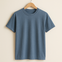 Premium Garment-Dyed Tee — Blue Jean