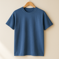 Premium Garment-Dyed Tee — Flo Blue