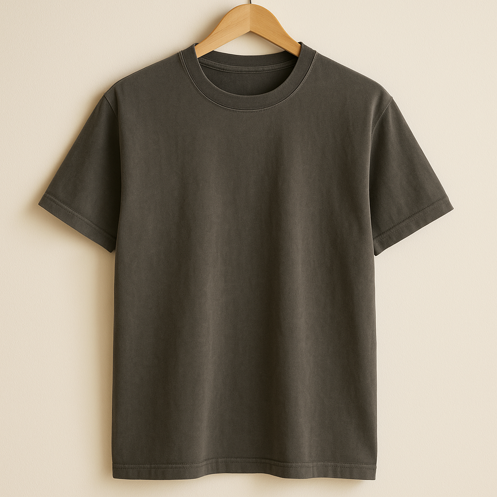 Premium Garment-Dyed Tee — Pepper