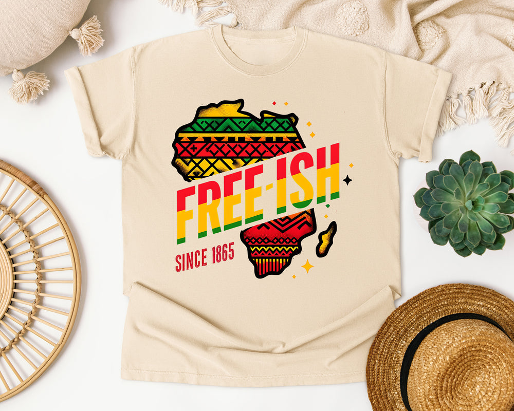 Free-ish Since 1865 graphic tee in Ivory Comfort Colors 1717
