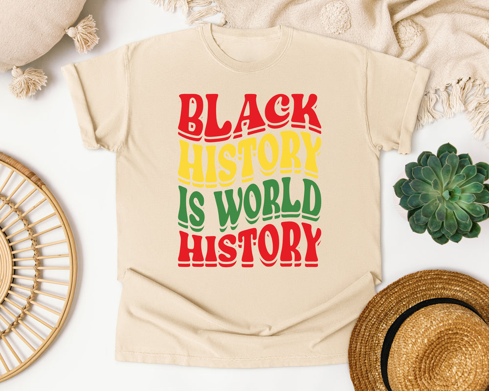 Black History Global Pride graphic tee in Ivory Comfort Colors 1717