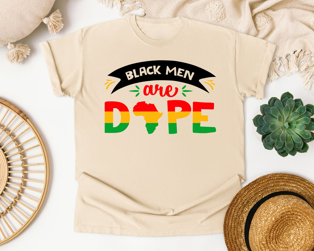 Black Men Are Dope graphic tee in Ivory Comfort Colors 1717