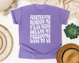 Violet Comfort Colors t-shirt