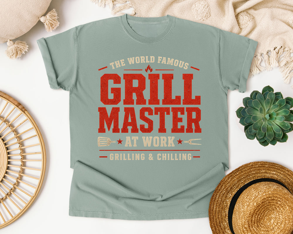 World Famous Grill Master graphic tee in Bay Comfort Colors 1717