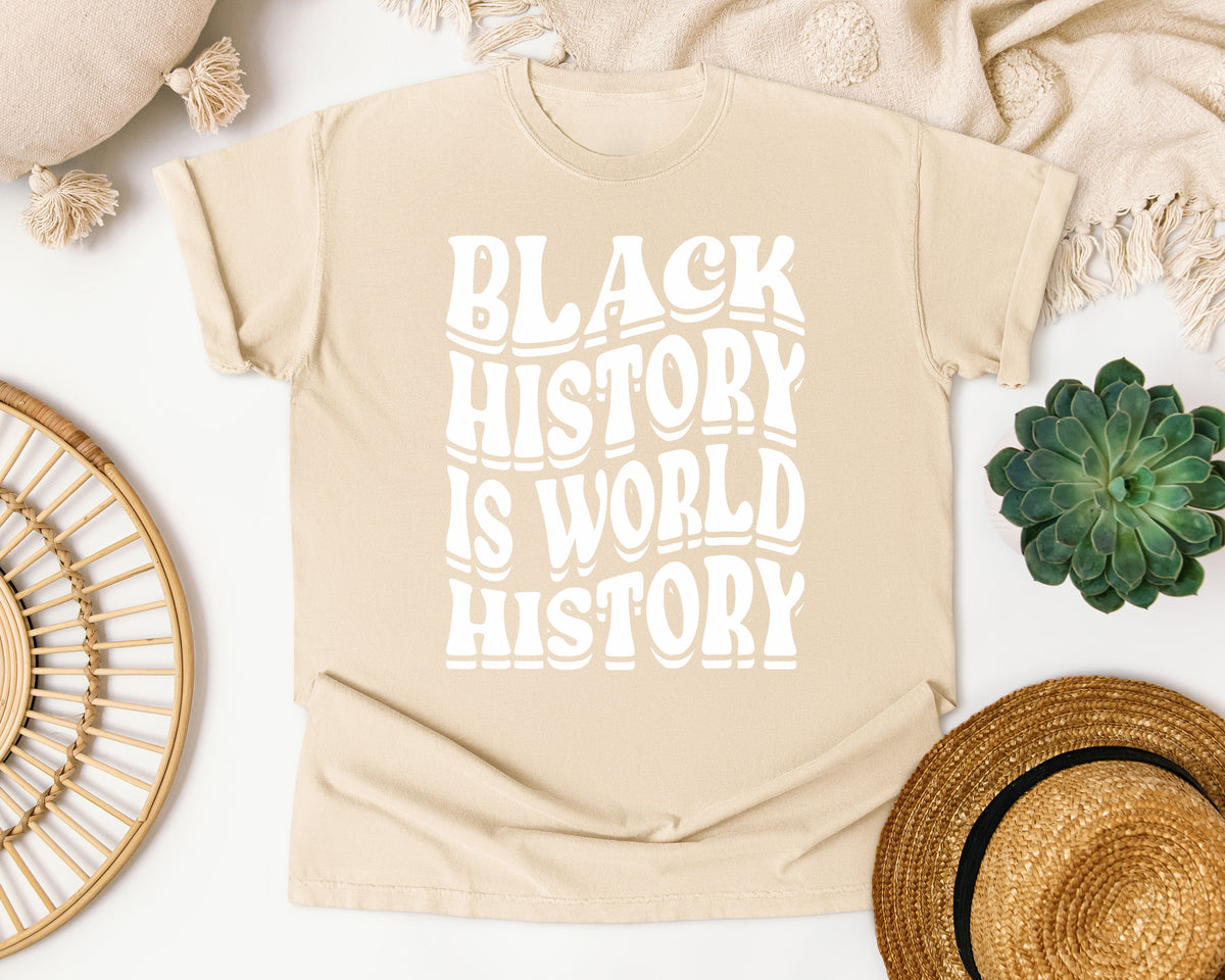 Black History Shapes The World Comfort Colors Shirt