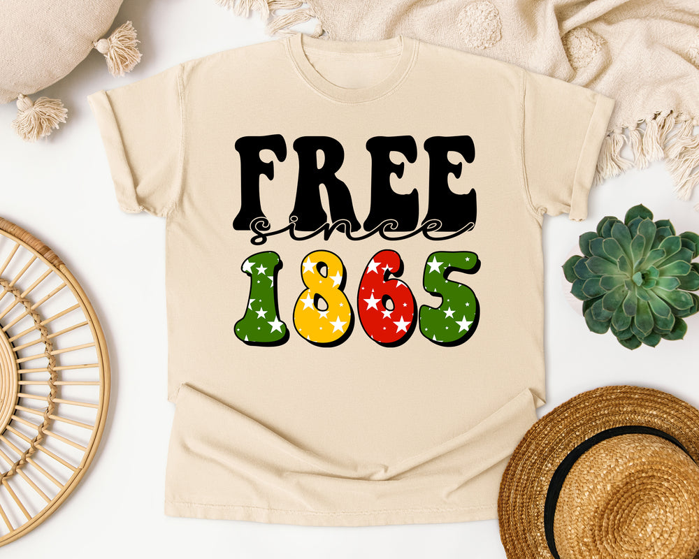 Free Since 1865 graphic tee in Ivory Comfort Colors 1717