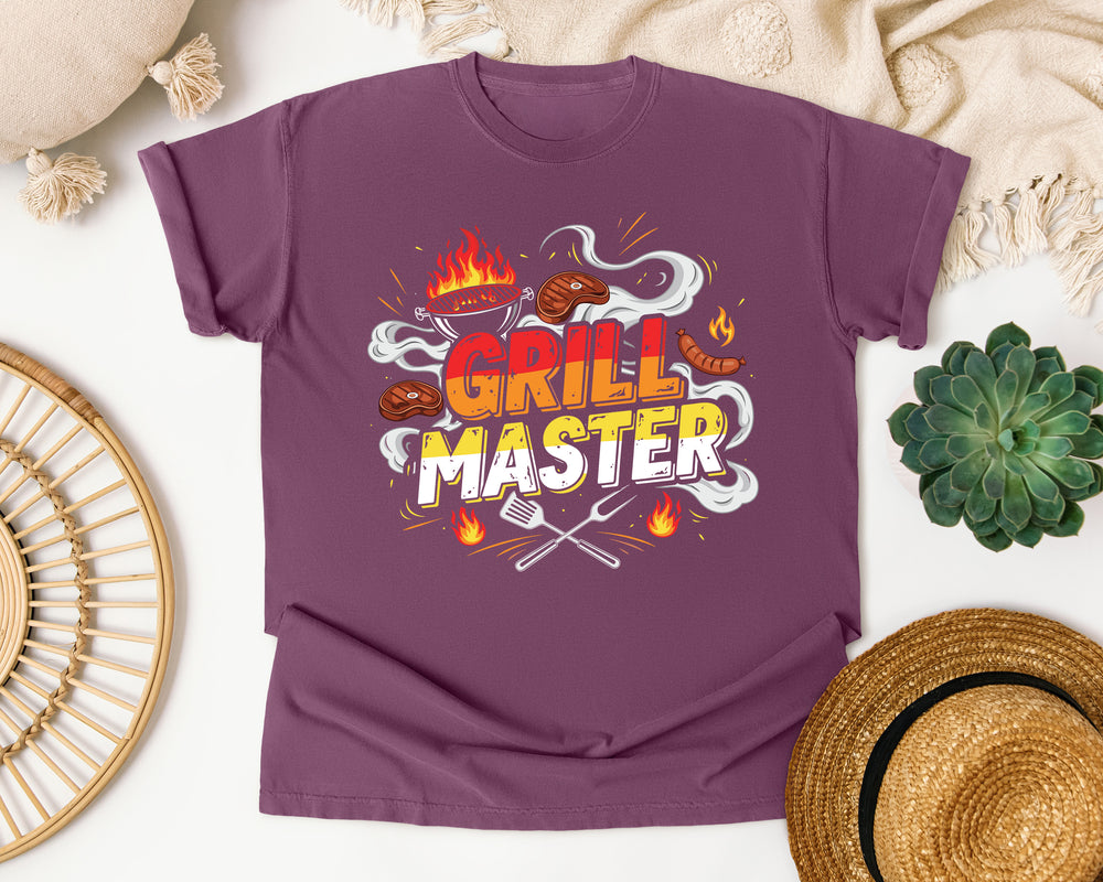 Grill Master graphic tee in Berry Comfort Colors 1717