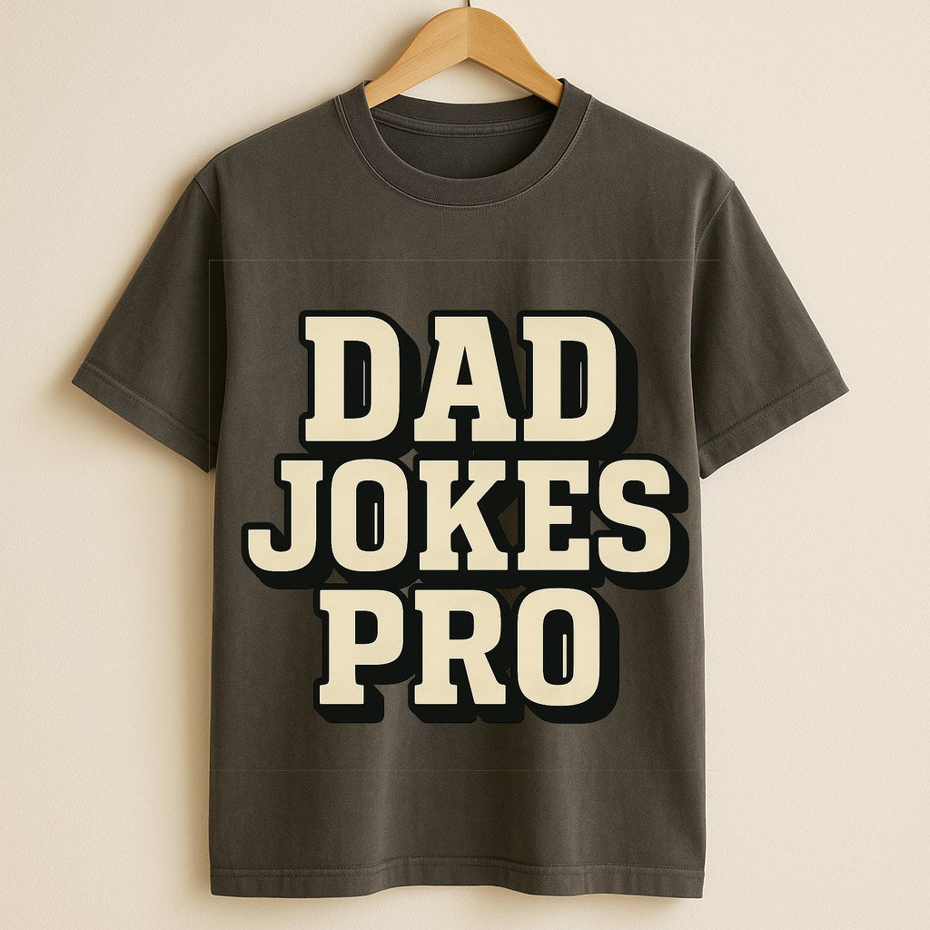 Dad Jokes Pro Tee — Premium Garment-Dyed