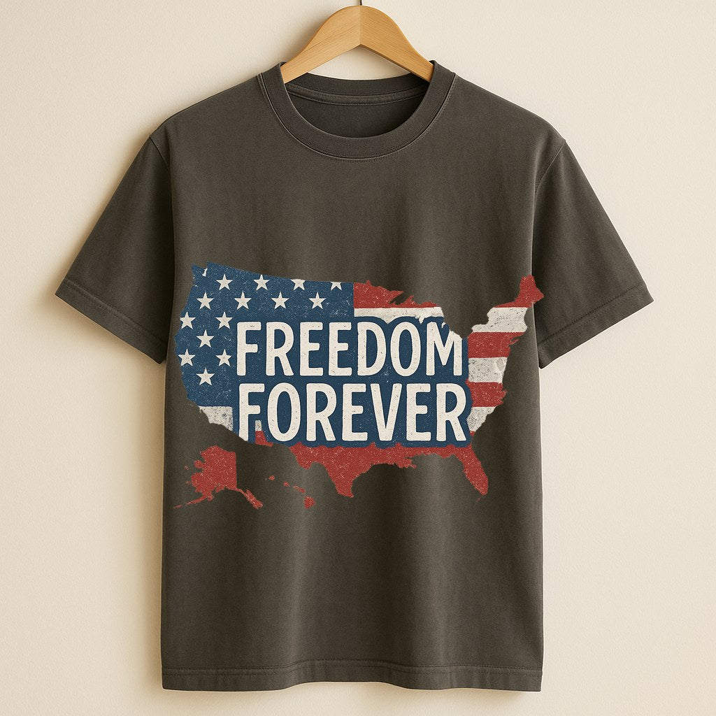 Freedom Forever Tee — Premium Garment-Dyed