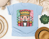Pink Nutcracker Portrait graphic tee in Chambray Comfort Colors 1717