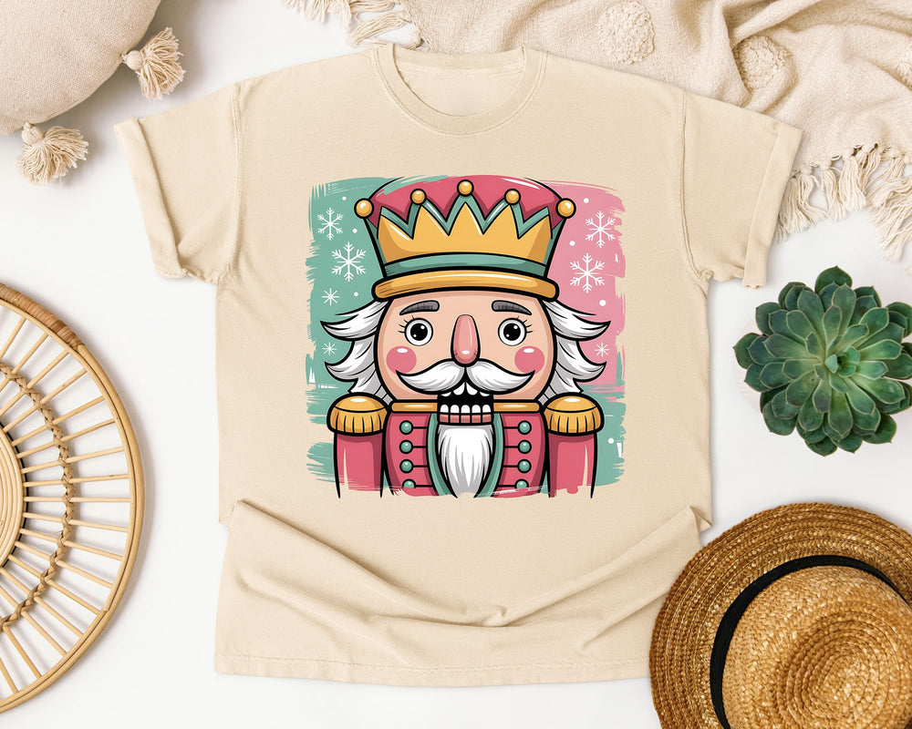 Pink Nutcracker Portrait graphic tee in Ivory Comfort Colors 1717