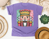 Pink Nutcracker Portrait graphic tee in Violet Comfort Colors 1717