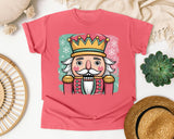 Pink Nutcracker Portrait graphic tee in Watermelon Comfort Colors 1717