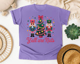 Y'all Are Nuts Nutcracker graphic tee in Violet Comfort Colors 1717