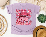 Christmas But Make It Pink graphic tee in Orchid Comfort Colors 1717