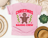 Christmas Baking Crew graphic tee in Blossom Comfort Colors 1717