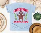 Christmas Baking Crew graphic tee in Chambray Comfort Colors 1717