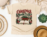 Christmas Book Club 2026 graphic tee in Ivory Comfort Colors 1717