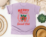 Merry Mama Social Club graphic tee in Orchid Comfort Colors 1717