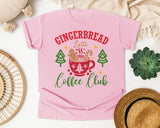Gingerbread Latte Coffee Club graphic tee in Blossom Comfort Colors 1717