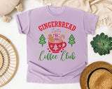 Gingerbread Latte Coffee Club graphic tee in Orchid Comfort Colors 1717
