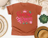 Peppermint Princess graphic tee in Yam Comfort Colors 1717