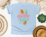 Gingerbread Kisses graphic tee in Chambray Comfort Colors 1717
