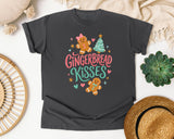 Gingerbread Kisses graphic tee in Pepper Comfort Colors 1717