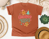 Gingerbread Kisses graphic tee in Yam Comfort Colors 1717