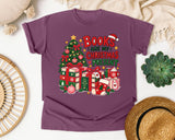 Books Are My Christmas Present graphic tee in Berry Comfort Colors 1717