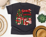 Books Are My Christmas Present graphic tee in Graphite Comfort Colors 1717