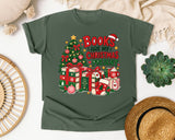 Books Are My Christmas Present graphic tee in Moss Comfort Colors 1717