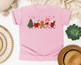 Dancing Christmas Treats graphic tee in Blossom Comfort Colors 1717