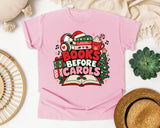 Books Before Carols graphic tee in Blossom Comfort Colors 1717