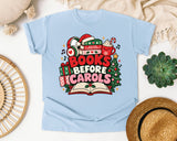 Books Before Carols graphic tee in Chambray Comfort Colors 1717