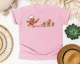 Gingerbread Chef Chasing Cookies graphic tee in Blossom Comfort Colors 1717
