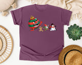 Ornament Monster Chase graphic tee in Berry Comfort Colors 1717